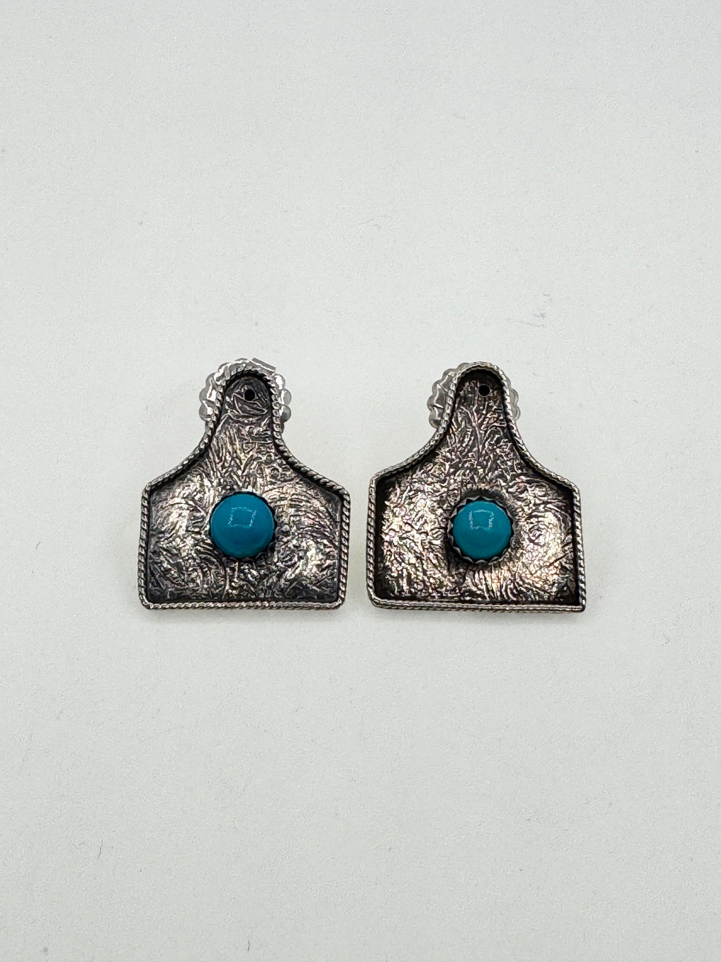Medium Eartag Earrings with Turquoise