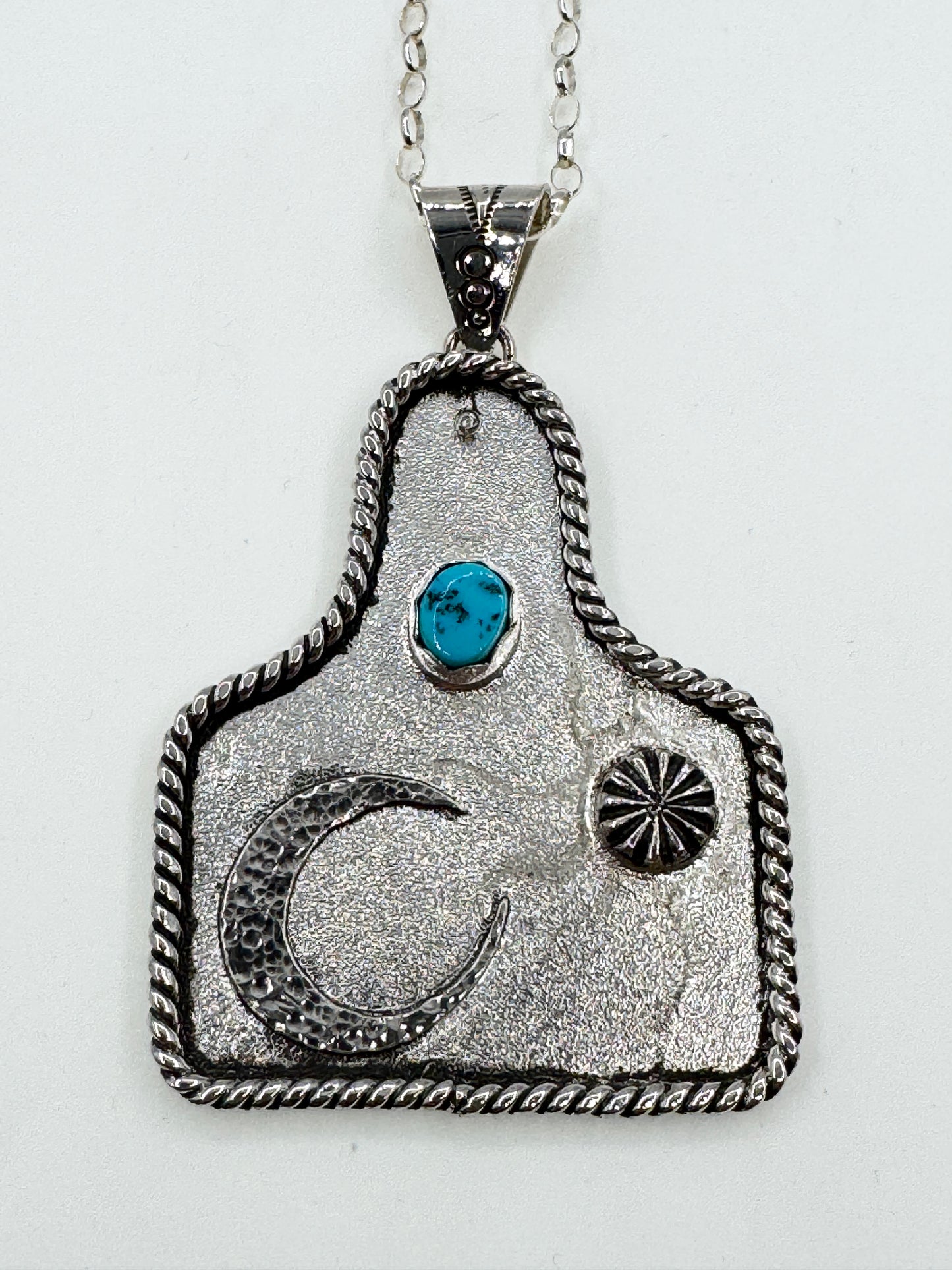 Sun and Moon Eartag Pendant