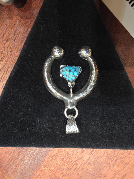 Mini Tufa Cast Naja w/Kingman turquoise
