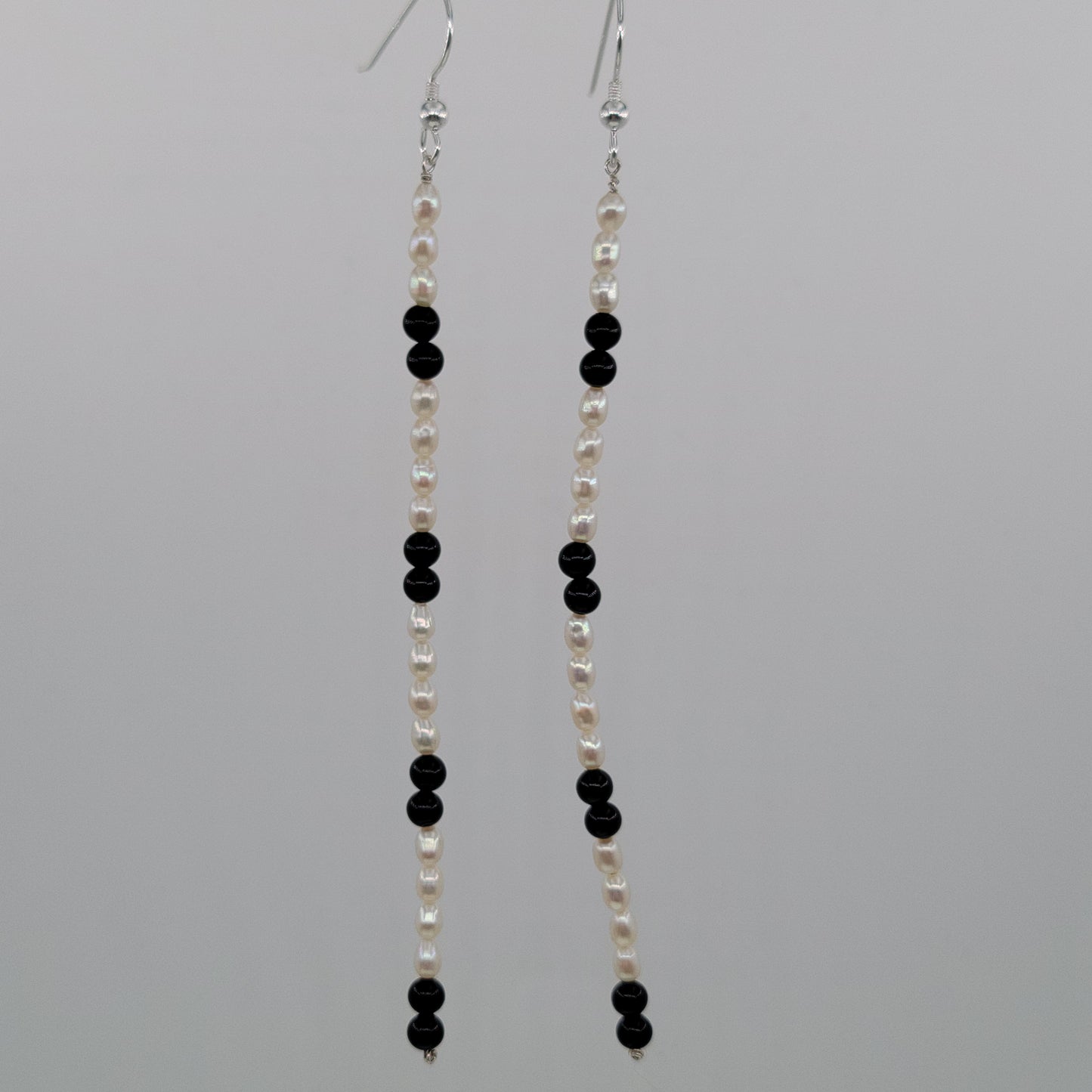 Pearl and Black Onyx Strands