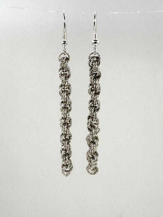 French Rope Chain Earrings