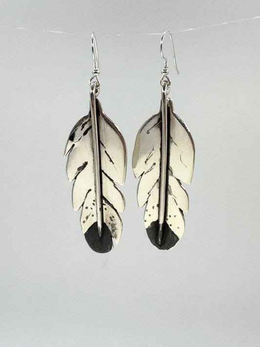 Large Feather Earrings