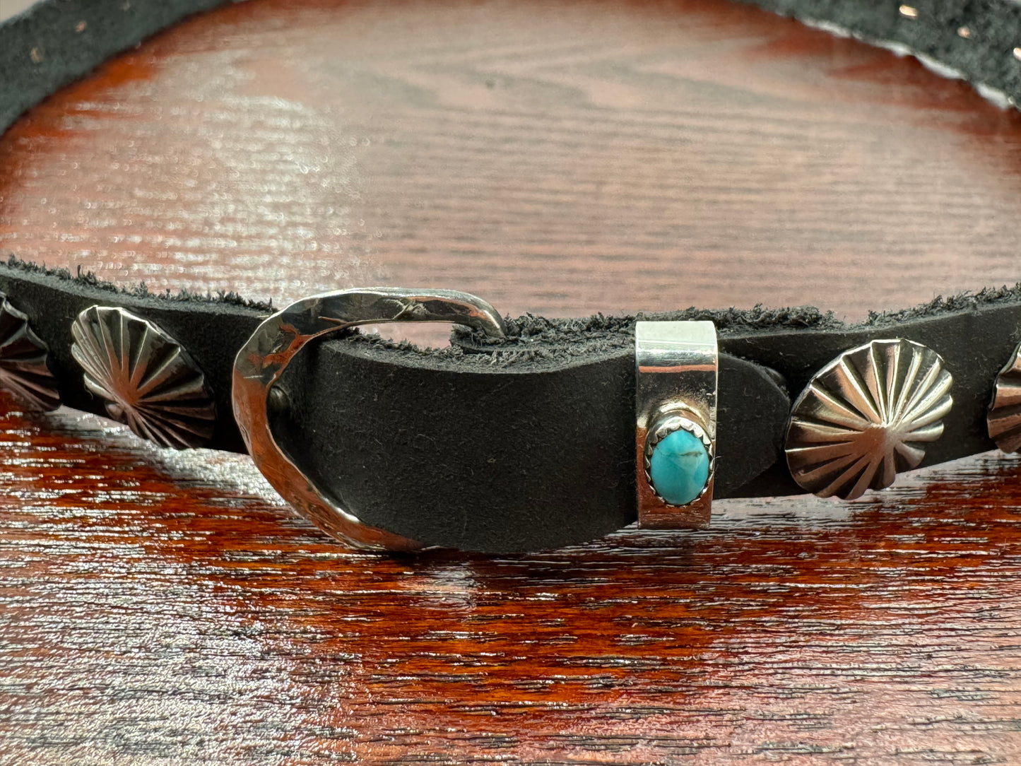 Black Leather Hat Band