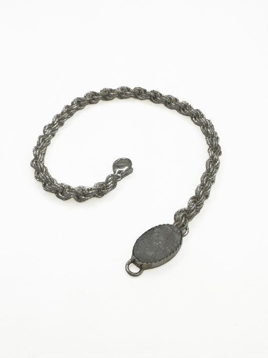 French Weave Sparkle Wire with Druzy