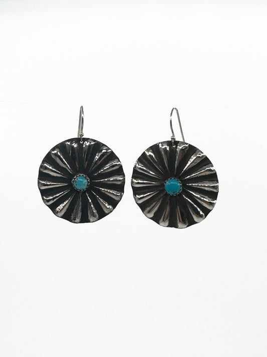 Round Concho with Turquoise