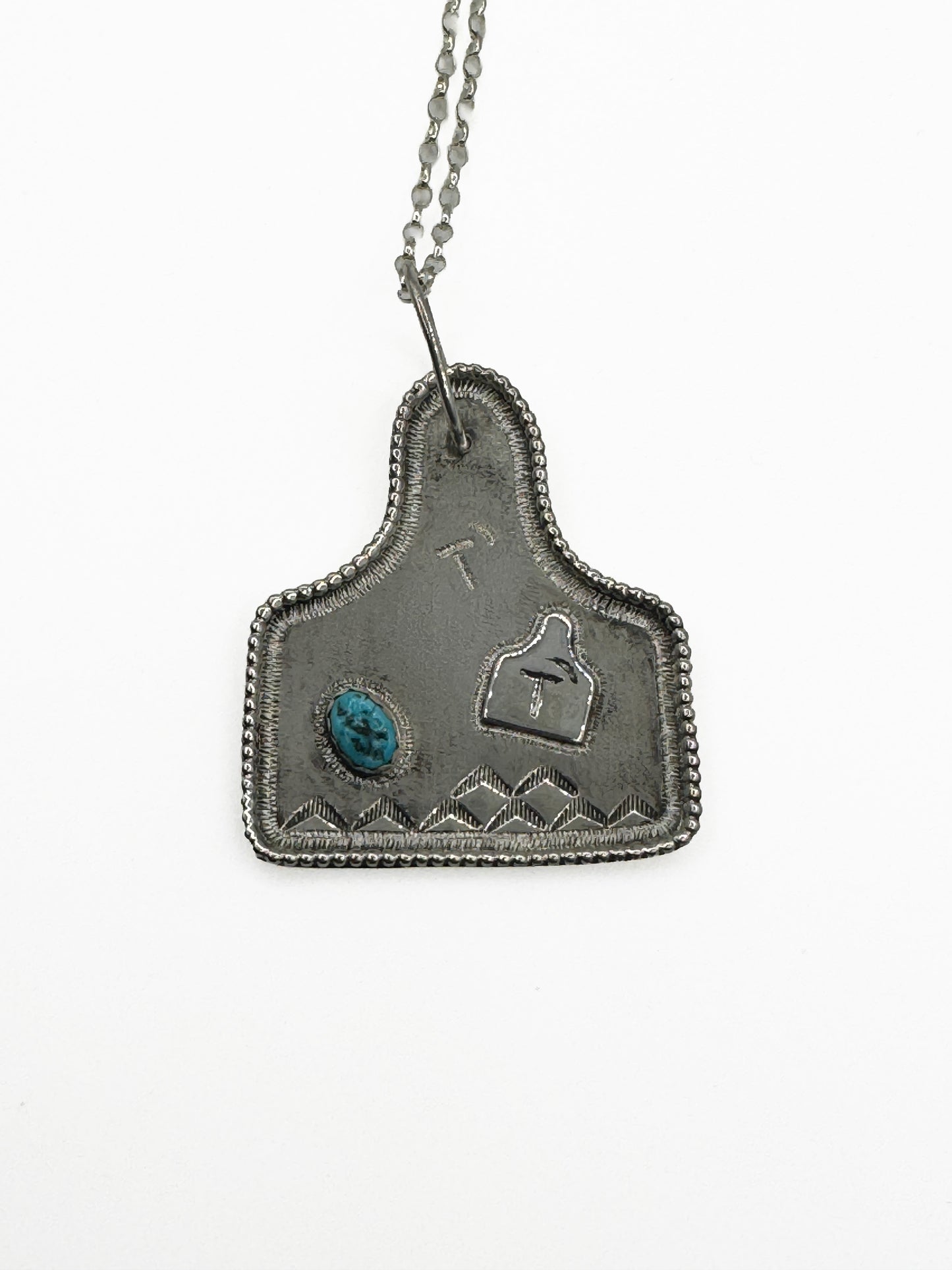 T Quarter Moon Cow Tag