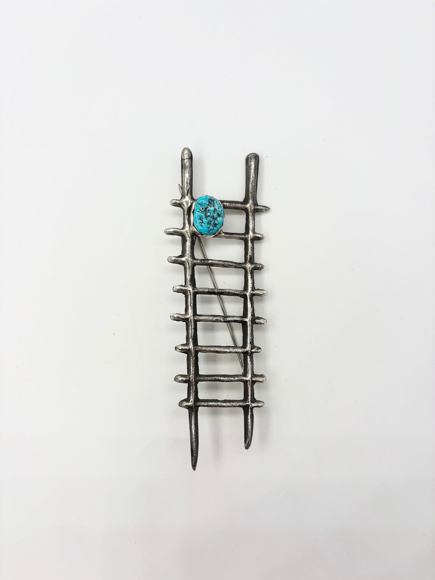 Kiva Ladder with Kingman Tufa Cast Pin