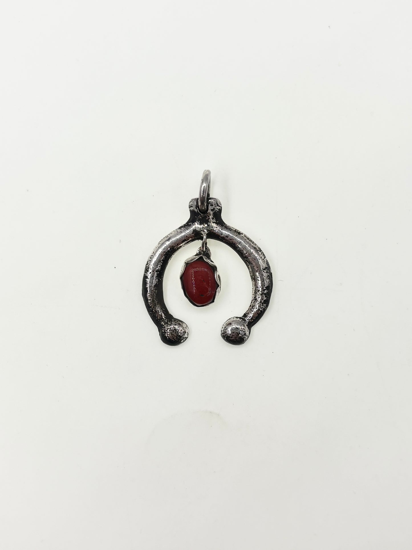 Traditional Naja Mini with Coral Pendant Tufa Cast