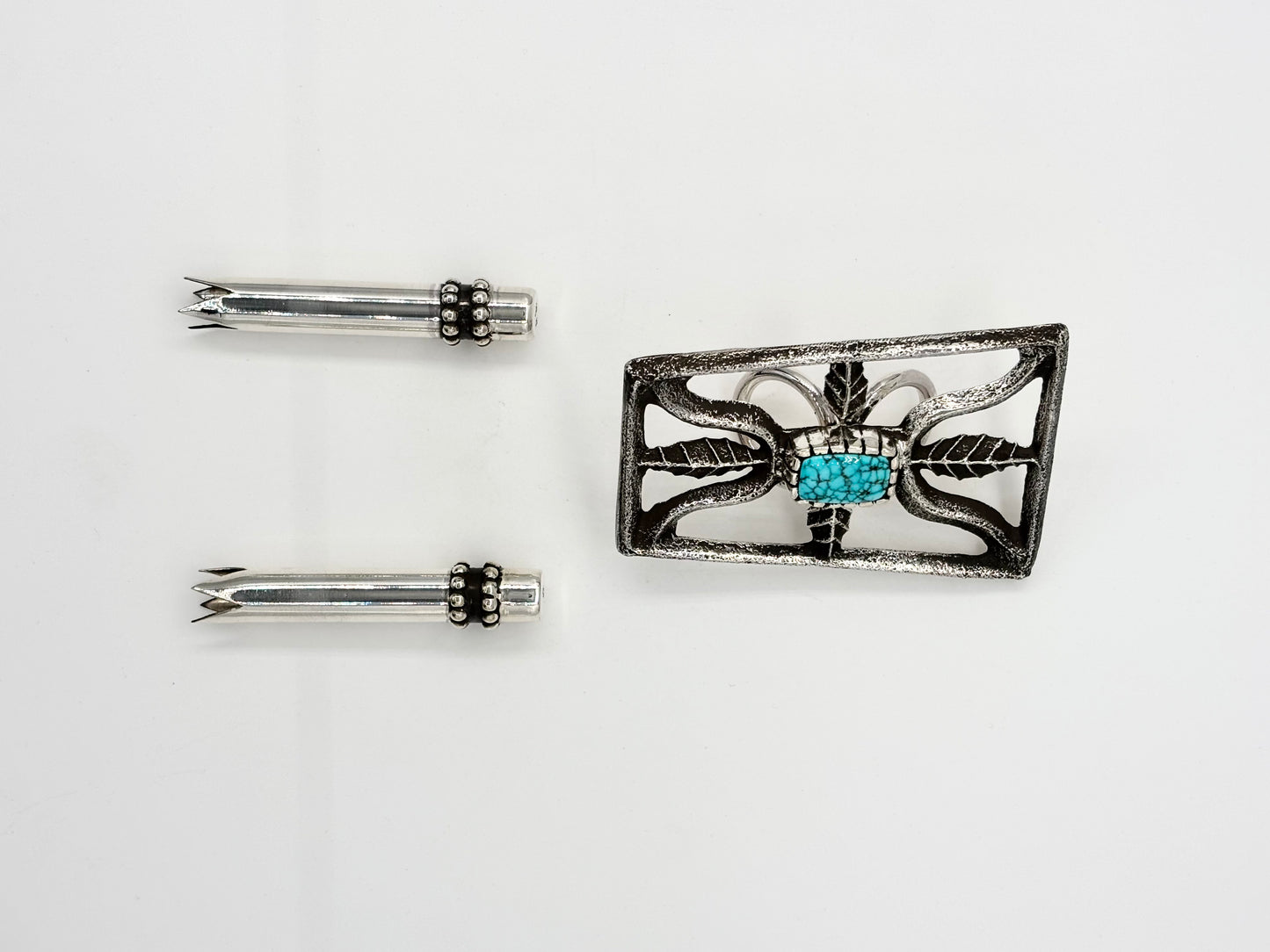 Keytoh Tufa Cast Bolo Tie with Cone Mat
