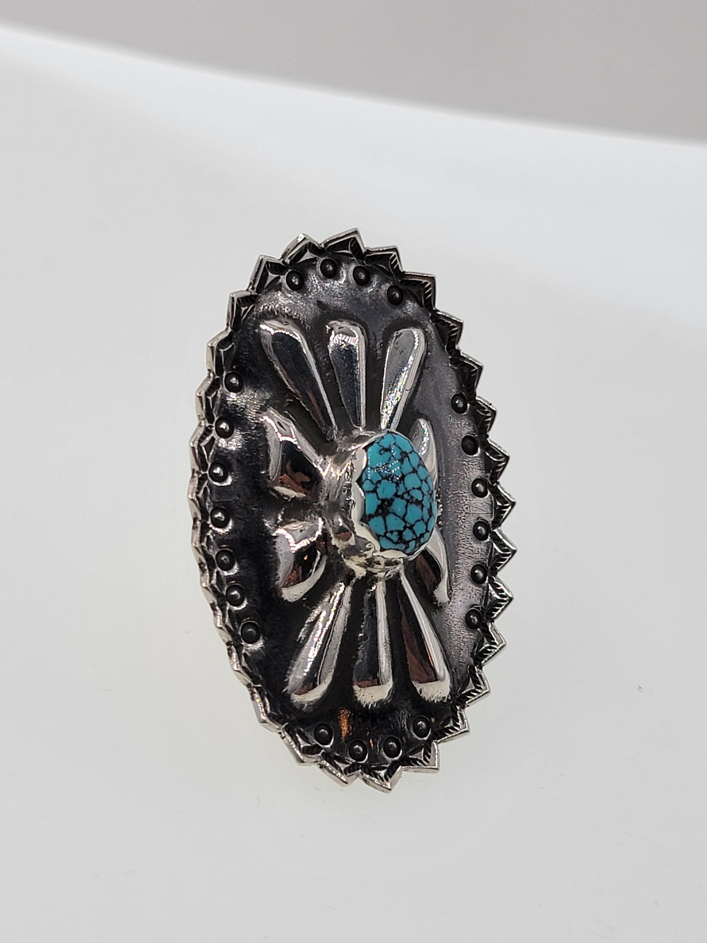 Oval Ring with Turquoise