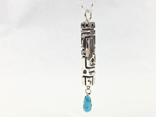 Pendant Chaco Series with Sleeping Beauty turquoise