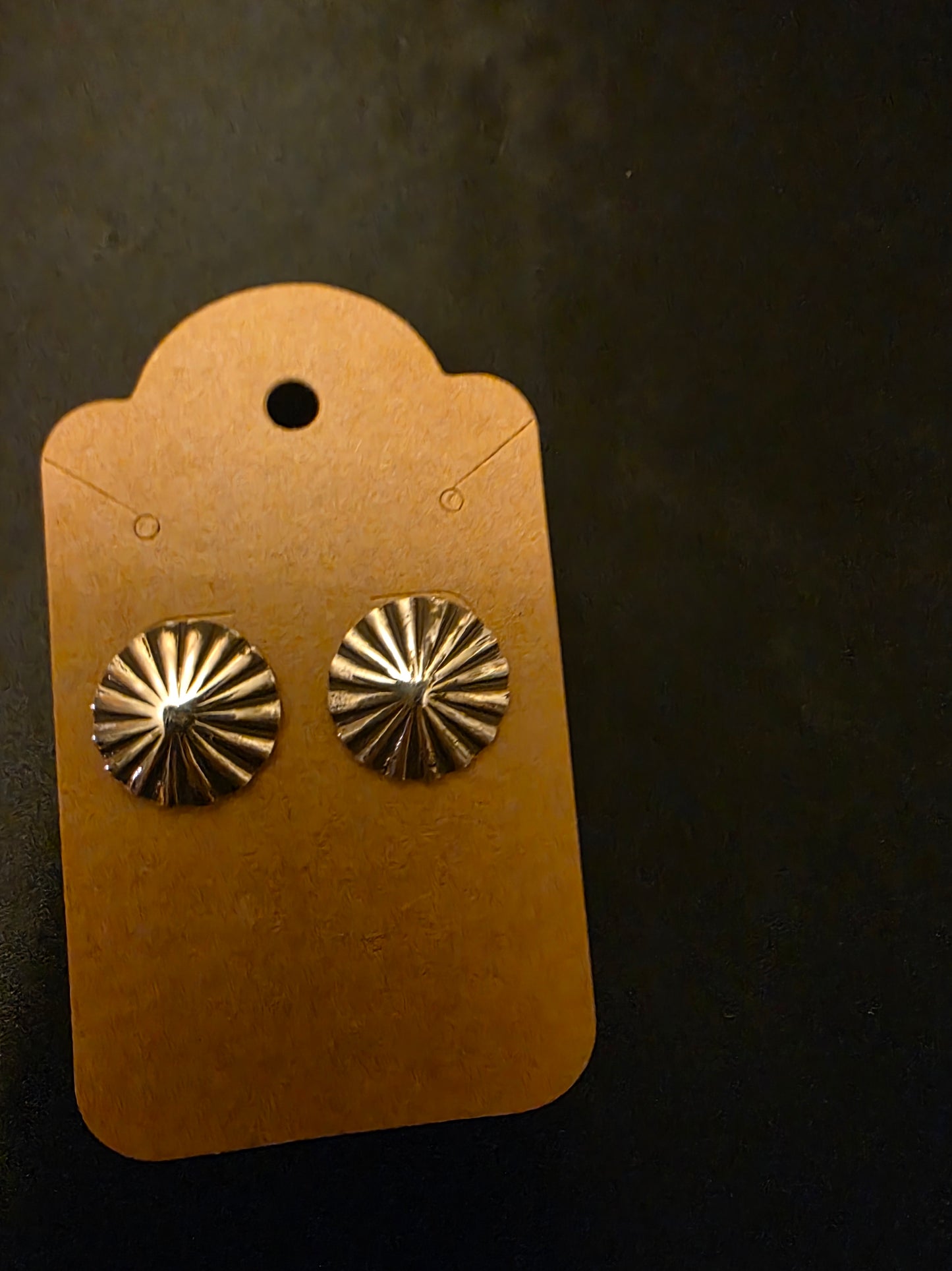 Earring Concho single Button